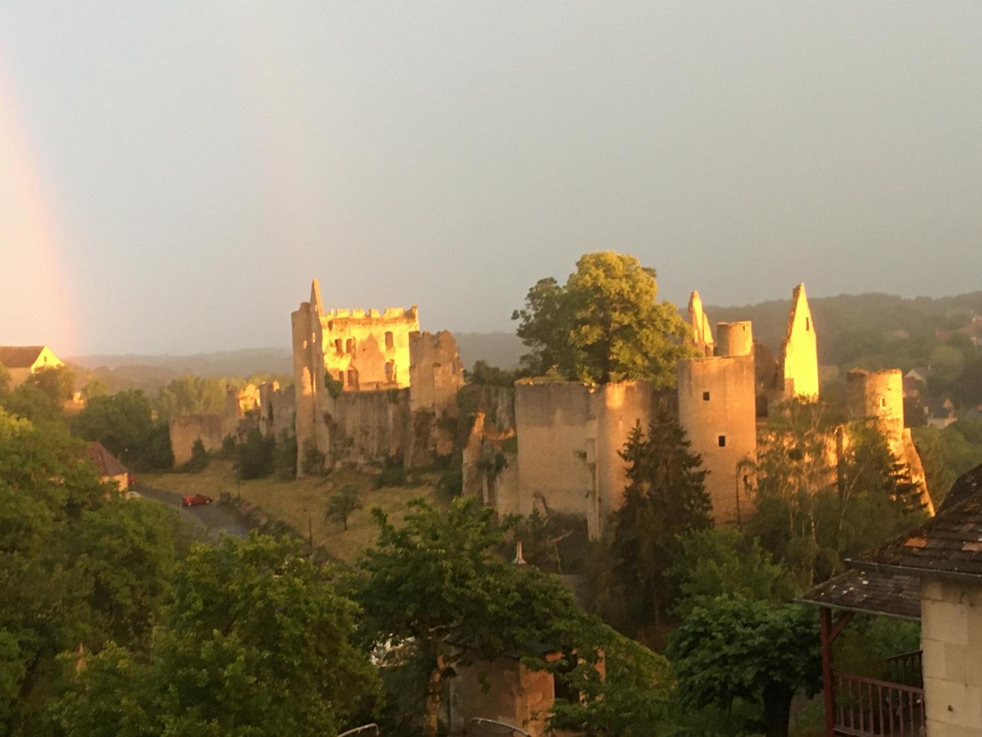 Chez Fred Avec Vue Sur Le Chateau Angles-sur-lʼAnglin Eksteriør bilde